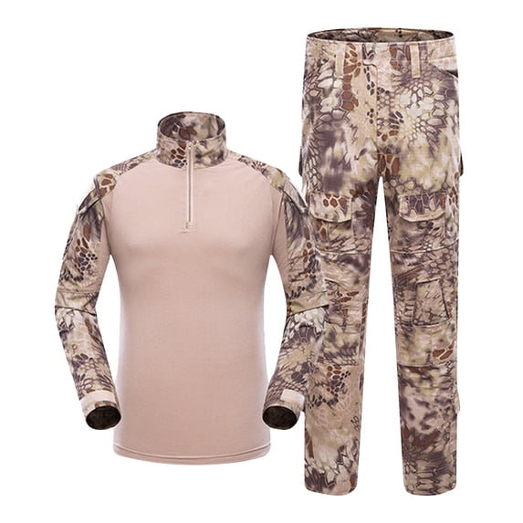 guisaled Casual Tracksuit for Men Fashion Quarter Zipper Long Sleeve Workwear Solid Color Lapel Shirt And Pants Sweatsuit Set
