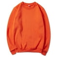 thumbnail image 1 of guisaled Crewneck Sweatshirts for Men Long Sleeve Basic Pullover Shirts Fashion Soild Color Lightweight Fleece Loose Casual Sweatshirt, 1 of 3
