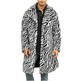 thumbnail image 1 of guisaled Faux Fur Coat Men, Mens Faux Fur Jackets Vintage Classic Trench Coat Jacket Open Front Lapel Fluffy Long Winter Coats, 1 of 7