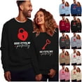 thumbnail image 1 of guisaled Funny Couples Valentines Sweatshirts for Women Men Funny Graphic Couple Matching Outfits Valentines Day s Valentine'S Day s, 1 of 5