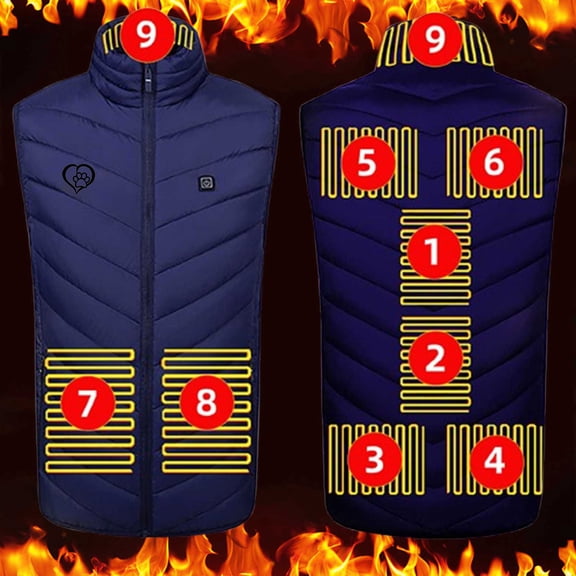 guisaled for Men, Lightweight Heated Vest for Men Warm Rechargeable Softshell USB Charging Heated Vests Outdoor Hunting Vest s 2025