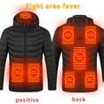 thumbnail image 1 of guisaled Heated Jacket for Men Big and Tall Hooded Lightweight Heated Coat Soft Shell USB Charging Windproof Warm Heating Jackets Friday Sale, 1 of 7