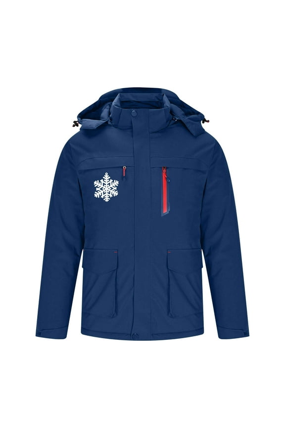 Heated Jacket for Men Insulation 3 Heat Zones Soft Shell Foldable Down Coats Hood Zipper Printed Fashion Winter Warm Jackets