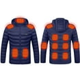 thumbnail image 1 of guisaled Heated Jacket for Men Women with Hood Winter Heated Hoodie Windproof Heated Coat Usb Charging Body Warmer 13 Zones Unisex, 1 of 2