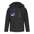 thumbnail image 1 of guisaled Heated Jackets for Men Fashion Printed Waterproof Soft Shell Winter Jacket Hooded Thicken Outdoor Electric 3 Areas Heated Coat, 1 of 4