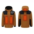 thumbnail image 1 of guisaled Heated Jackets for Men Women USB Charging 4 Heating Zones Heated Coat Insulated Lightweight Windproof Water Resistant Hooded Heating Jacket, 1 of 3