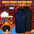 thumbnail image 1 of guisaled Heated Vest for Men with 15 Heat Zones, Rechargeable USB Electric Mens Heated Vest for Winter Hiking, Battery Pack Not Included, 1 of 4