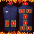 thumbnail image 1 of guisaled Heated Vest Men, Smart Rechargeable USB Warming Softshell Heated Vests 9 Heating Zones Lightweight Hunting Ski Jackets, 1 of 3