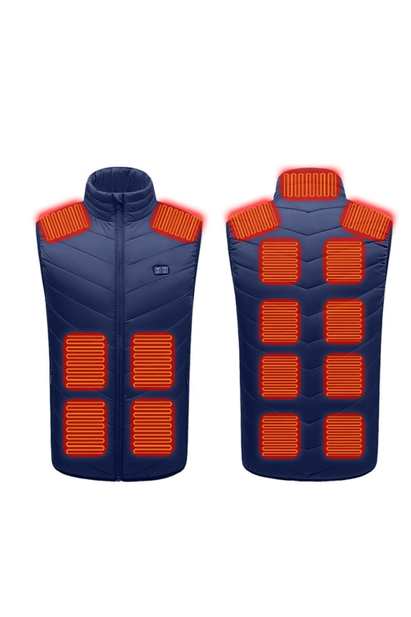 Heated Vest, Mens Lightweight Heating Vest 3 Heat Levels 11 Heat Zones Heated Jackets Winter Outdoor Hunting Camping Ski Coats