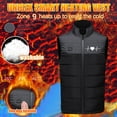 thumbnail image 1 of guisaled Heated Vest for Men Lightweight Warm Heated Jacket Multiple Heating Zones Rechargeable USB Electric Heated Vests, 1 of 9