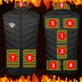 thumbnail image 1 of guisaled Heated Vest for Men Women 4 Heating Zones Rechargeable Heated Vest 2025 Winter Full Zip Lightweight Warm Quilted Jackets, 1 of 3