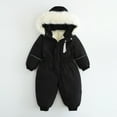 thumbnail image 1 of guisaled Infant Snowsuit for Boys Girls Hooded Warm One Piece Ski Suits Toddler Winter Outdoor Warm Waterproof Coveralls Romper Snow Suits, 1 of 8