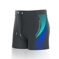 thumbnail image 1 of guisaled Jammer Swimsuit Men Athletic Swimming Swimsuit Competition Training Team Swimwear Lap Racing Square Leg Quick Dry Durable Swim Trunks Clearance On Sale, 1 of 3