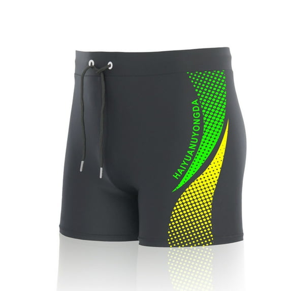 guisaled Jammer Swimsuit Men Athletic Swimming Swimsuit Competition Training Team Swimwear Lap Racing Square Leg Quick Dry Durable Swim Trunks