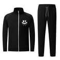 thumbnail image 1 of guisaled Jogger Sets for Men 2 Piece Zip Jackets And Sweatpants Sweatsuits Long Sleeve No Hood Stand Collar Workout Jogging Tracksuit, 1 of 5