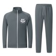 thumbnail image 1 of guisaled Jogger Sets for Men 2 Piece Zip Jackets And Sweatpants Sweatsuits Long Sleeve No Hood Stand Collar Workout Jogging Tracksuit, 1 of 5