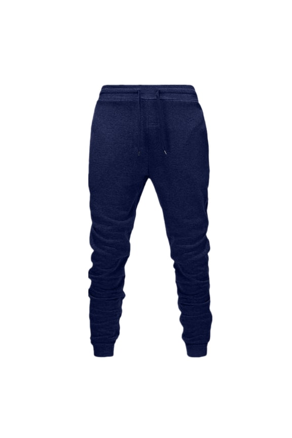 Jogger Sweatpants Men with Pockets Drawstring Elastic Waisted Tapered Sweat Pants Solid Color Slim Fit Athletic Pants with Pockets