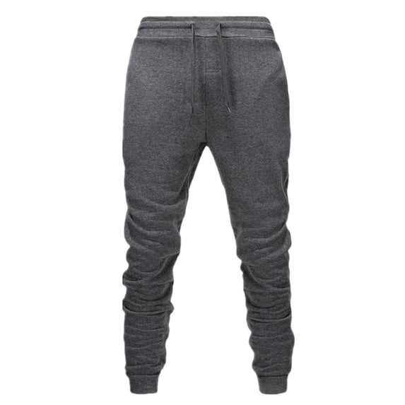 guisaled Jogger Sweatpants Men with Pockets Drawstring Elastic Waisted Tapered Sweat Pants Solid Color Slim Fit Athletic Pants with Pockets