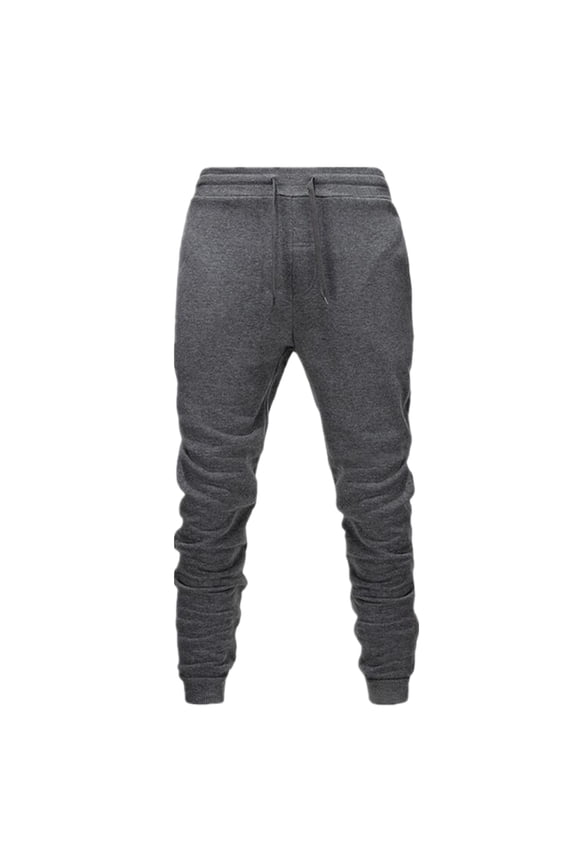 Jogger Sweatpants Men with Pockets Drawstring Elastic Waisted Tapered Sweat Pants Solid Color Slim Fit Athletic Pants with Pockets