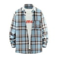 thumbnail image 1 of guisaled Long Sleeve Shirts for Men Button Down Plaid Shirt Fashion Lightweight Classic Turn Down Collar Blouses for Teenager, 1 of 6