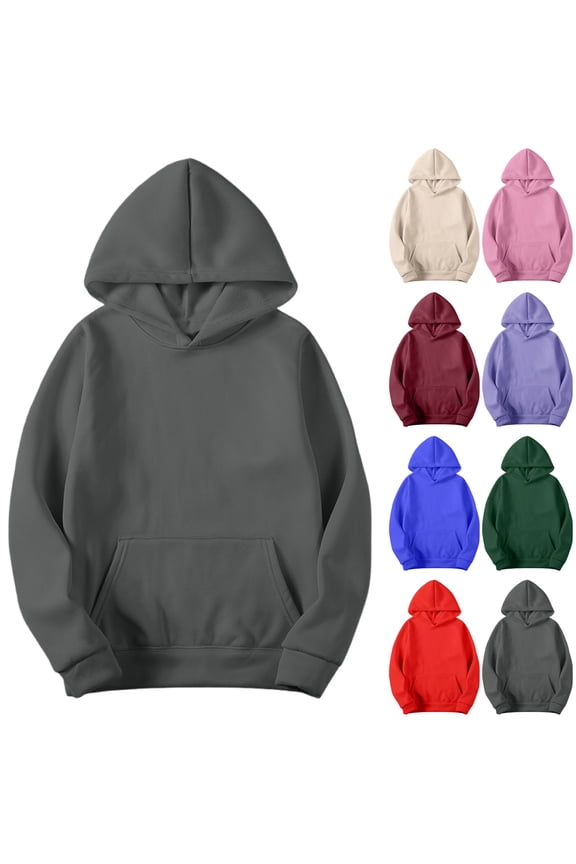Men Essentials Hoodie Clssic Fit Basic Solid Hooded Sweatshirts Long Sleeve Crewneck Fashion Casual Soft Fleece Pullover Tops