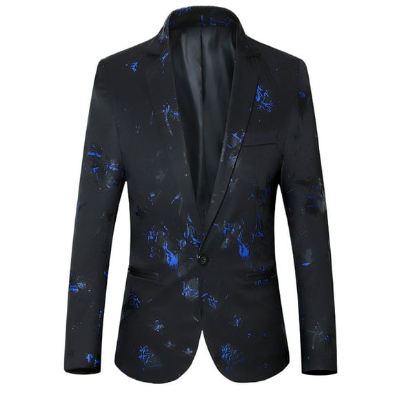 guisaled Men Sport Coat Big and Tall Slim Fit Casual Blazer Jackets One Button Notched Lapel Lightweight Dressy Suit Jackets