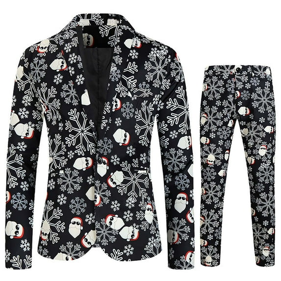 guisaled Men Suits Slim Fit Night Club Sequins Tuxedo Suits Button Up Notch Lapel Single Breasted Party Blazer Jackets Pants Suits