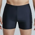 thumbnail image 1 of guisaled Men Swim Jammer Athletic Training Endurance Swimsuit Competitive Racing Compression Swimwear Quick Dry Square Leg Swim Trunks Valentine'S Day s, 1 of 4