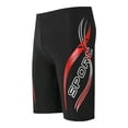 thumbnail image 1 of guisaled Men's Athletic Swimwear Jammers Quick Dry Square Leg Sport Swim Trunks Training Racing Durable Compression Swim Briefs, 1 of 5