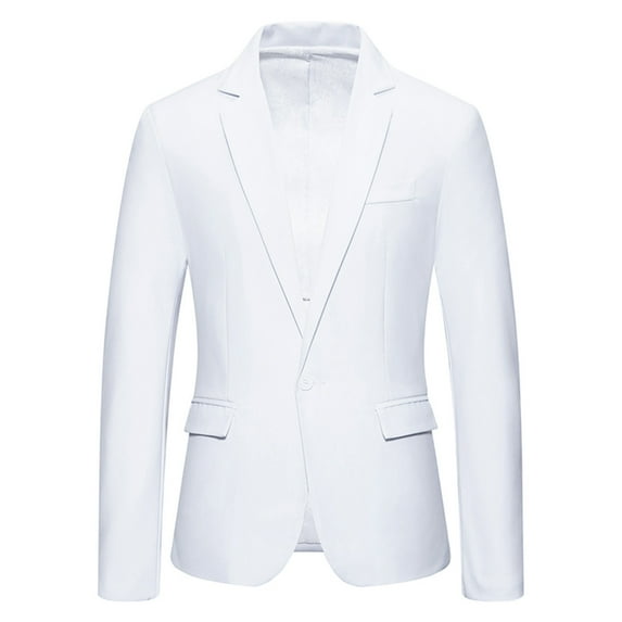 guisaled Men's Blazer Jackets Lightweight Casual Solid One Button Slim Fit Sport Coats Office Work Business Dressy Jackets