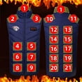 thumbnail image 1 of guisaled Men's Heated Vests 15 Heating Zones Winter Heated Jackets Softshell Warm Lightweight Quilted Heated Vest Battery Pack Not Included, 1 of 3