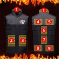 thumbnail image 1 of guisaled Men's Lightweight Heated Vests Battery Pack Not Included Winter Softshell Warm Lightweight Quilted Jackets Outdoor Hunting Vests, 1 of 9