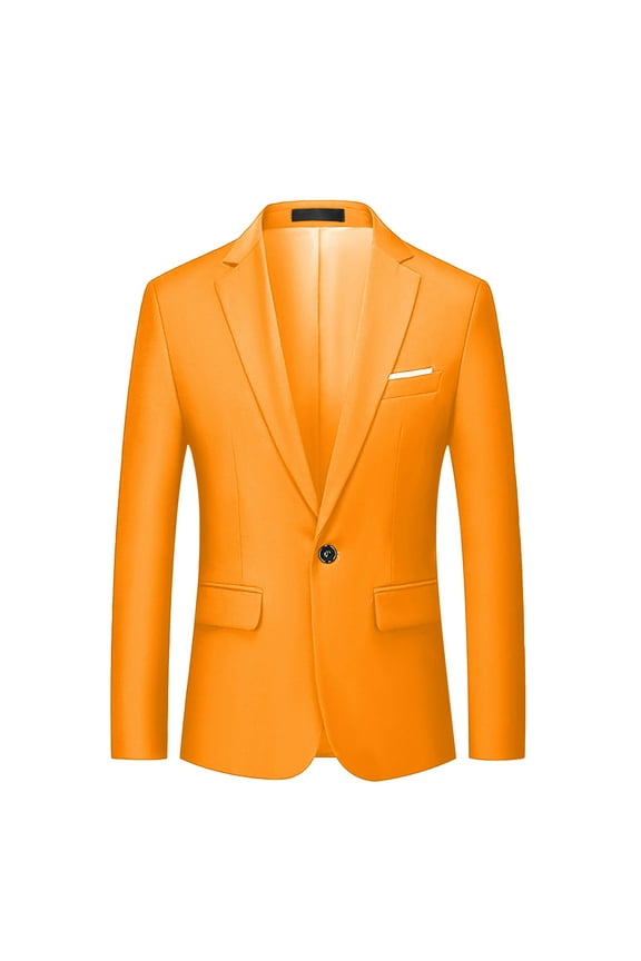 Men's Sports Coats Suit Jacket Two Button Notched Lapel Slim Fit Business Casual Blazer Office Wedding Dressy Jackets