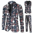 thumbnail image 1 of guisaled Men's Suits 2 Piece Slim Fit Suit Set Button Down Lightweight Casual Blazer Suit Jacket Pants Notch Lapel Tuxedo Suits, 1 of 8