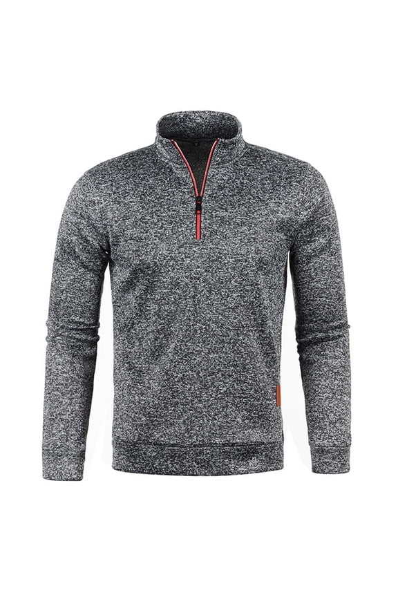 Men's Sweater Quarter Zip Sweater Slim Fit Casual Pullover Sweatershirts Long Sleeve Mock Neck Fall Winter Knit Sweaters