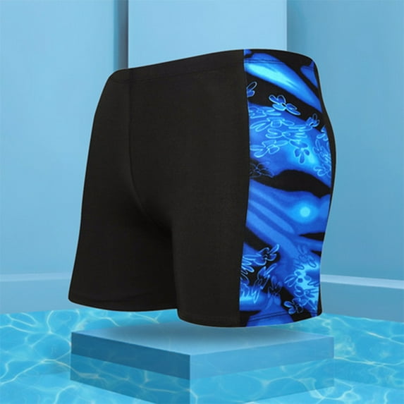 guisaled Men's Swim Jammers Athletic Quick Dry Square Leg Swimsuit for Men Drag Suits for Swimming Training Racing Swim Trunks