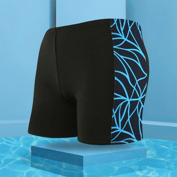 guisaled Men's Swim Jammers Athletic Quick Dry Square Leg Swimsuit for Men Drag Suits for Swimming Training Racing Swim Trunks