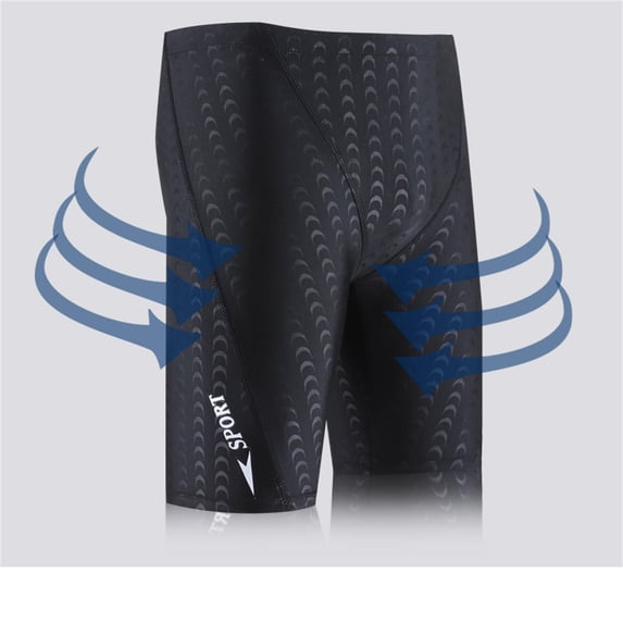 guisaled Men's Swim Jammers Athletic Training Swimming Trunks Quick Dry Compression Square Leg Swim Brief Jammer Swimsuit Clothing