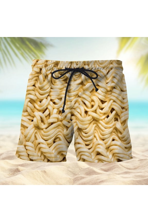 Men’s Swim Trunks Men's Board Shorts Swim Trunks Funny Printed Drawstring Elastic Waisted Quick Dry Swim Shorts 3 Inch Inseam Swim Buttoms