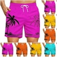 thumbnail image 1 of guisaled Men's Swim Trunks Quick Dry Board Shorts with Liner Drawstring Elastic Waisted Hawaiian Beach Shorts Swimsuit Swimwear, 1 of 8