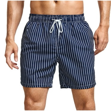 guisaled Men's Swim Trunks Standard Quick Dry Classic Print 5 Inch Inseam Swim Trunk Hawaiian Vacation Beach Shorts with Pockets Valentines Day Gifts