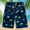 thumbnail image 1 of guisaled Men's Swim Trunks Swim Trunks for Men Big and Tall Quick Dry Drawstring Elastic Waisted Board Shorts Hawaii Vacation Holiday Beach Shorts Swimwear, 1 of 1
