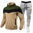thumbnail image 1 of guisaled Men's Tracksuit 2 Pieces Set Athletic Casual Long Sleeve Hooded Sweatshirt And Joggers Set Sweatsuit Outfits, 1 of 6