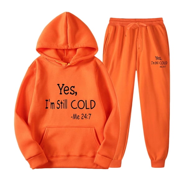 guisaled Men's Tracksuits Letter Printed Athletic Jogging Sweatsuit 2 Piece Casual Long Sleeve Hoodies Sweatpant Set with Pocket