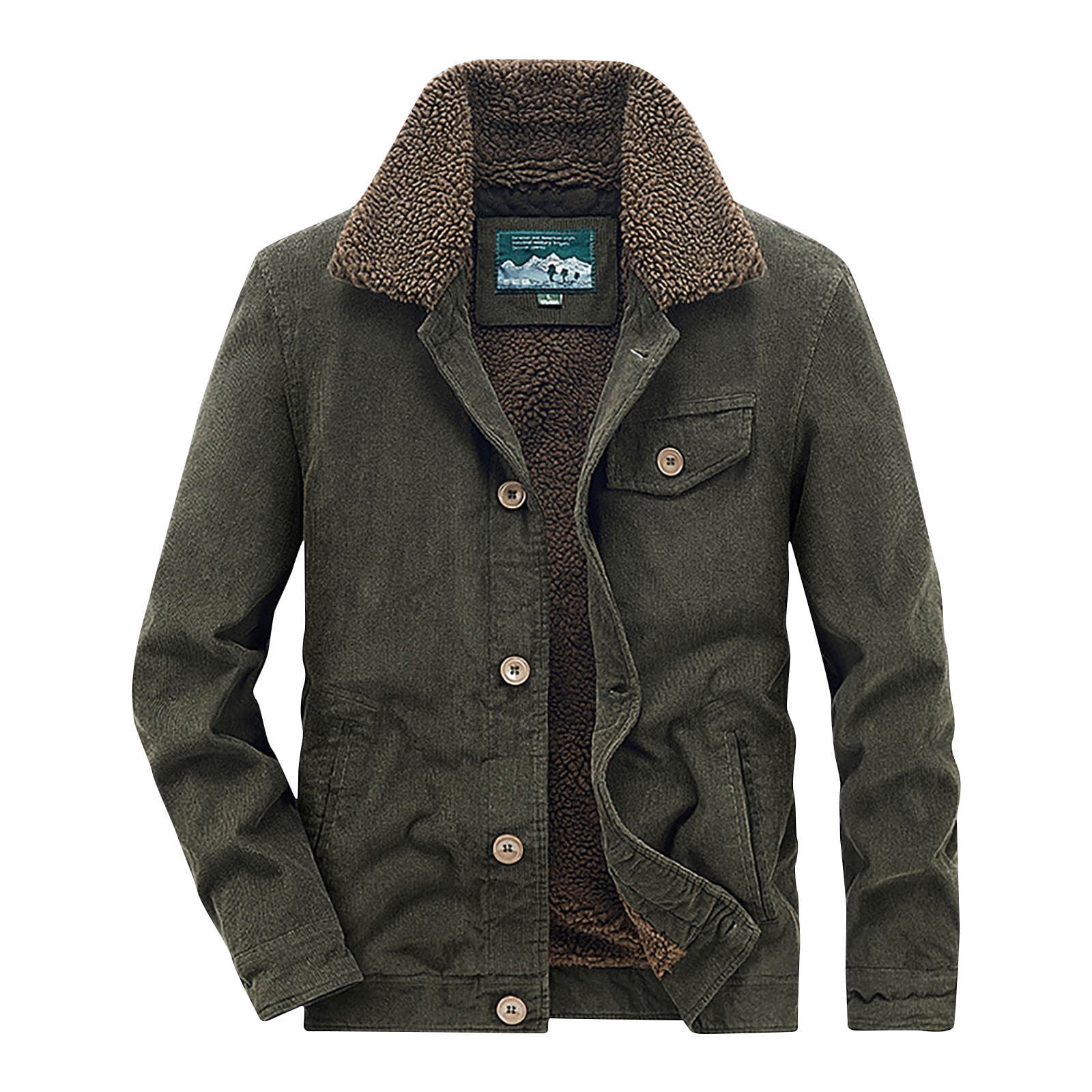 guisaled Men's Winter Jacket Big and Tall Thick Thermal Fleece