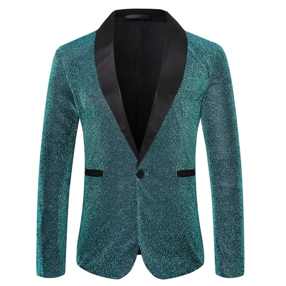 guisaled Mens Blazer Jacket Slim Fit One Button Lapel Sport Coats Lightweight Dressy Casual Suit Jackets Wedding Prom formal Blazers