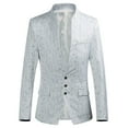 thumbnail image 1 of guisaled Mens Blazer Jackets Dressy Casual Lightweight Classic Fit Sport Coats One Button Notch Lapel Work Business Suit Jackets, 1 of 8