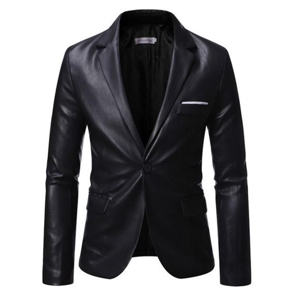 guisaled Mens Blazer Vintage Lapel Two Buttons Stripe Printed Suit Jackets Slim Fit Wool Blend Casual Sport Coats with Pockets