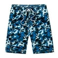 thumbnail image 1 of guisaled Mens Camo Swim Trunks 5 Inch Drawstring Elastic Waisted Quick Dry Board Shorts Hawaiian Beach Shorts Summer Oufits 2025, 1 of 4