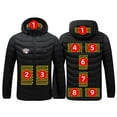 thumbnail image 1 of guisaled Mens Heated Jacket with Hood, Lightweight Heated Jackets for Men Winter Outdoor Cycling Skiing Camping Fishing Hunting Jackets, 1 of 8